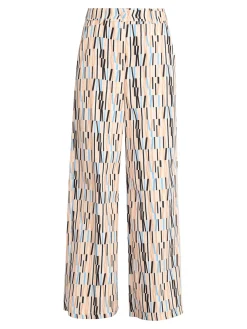 Naiife Pantaloni eleganti con stampa donna
