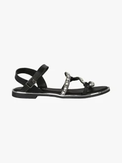 Nakoa Sandali bassi in pelle da donna con perline e strass