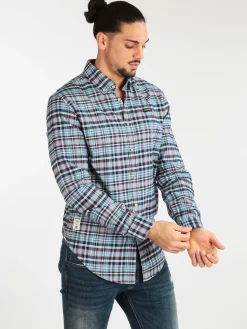 Napapijri Camicia a quadri da uomo in cotone