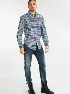 Napapijri Camicia a quadri da uomo in cotone