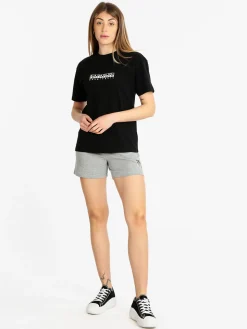 Napapijri S BOX W SS T-shirt donna manica corta con scritta