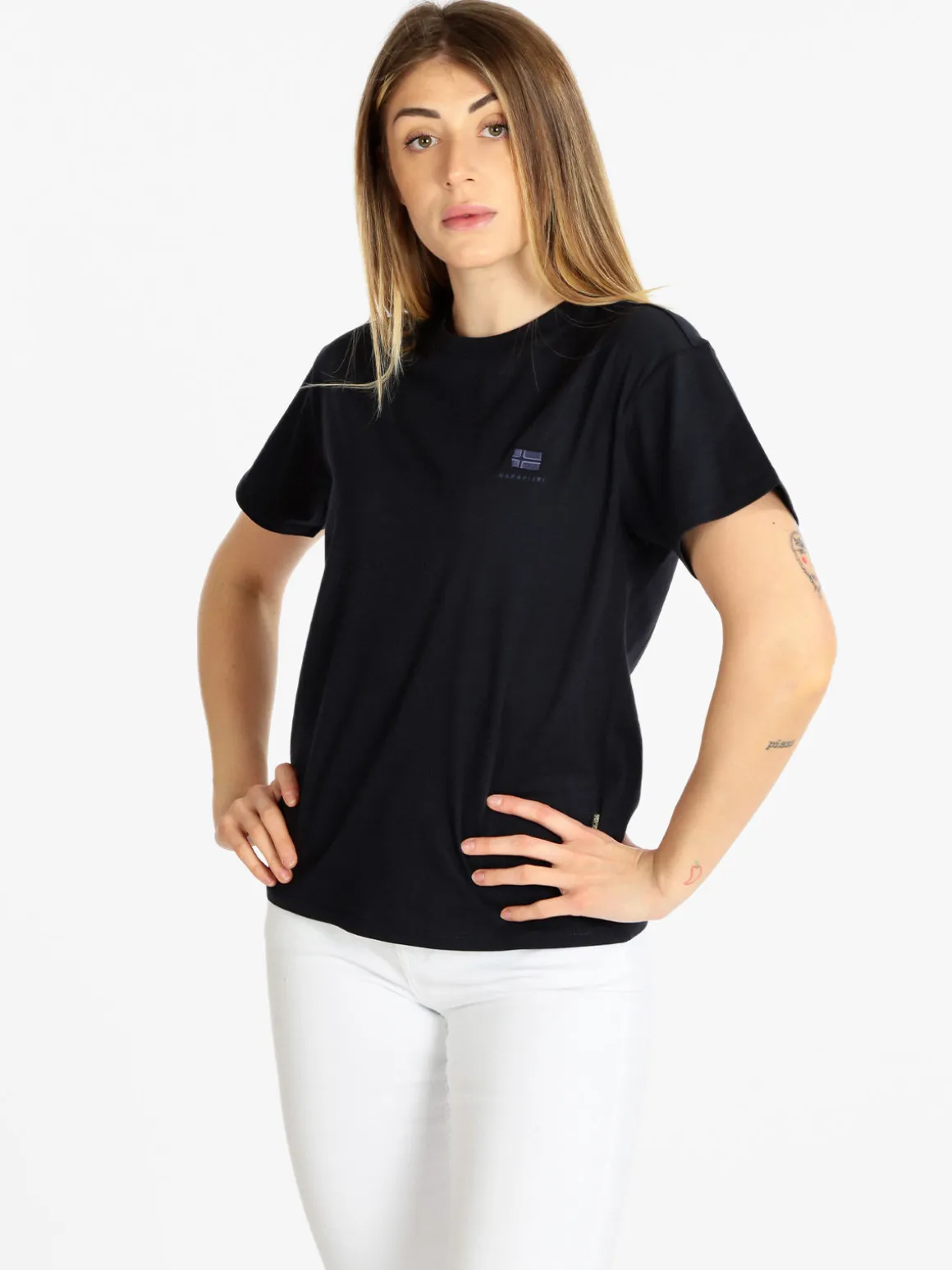 Napapijri S NINA T-shirt donna manica corta con logo