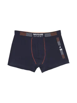 Navigare Boxer da ragazzo in cotone - blu scuro
