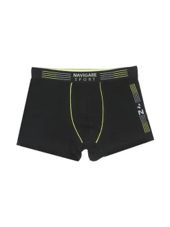 Navigare Boxer da ragazzo in cotone - nero