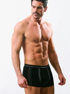 Navigare Boxer da uomo in cotone - nero