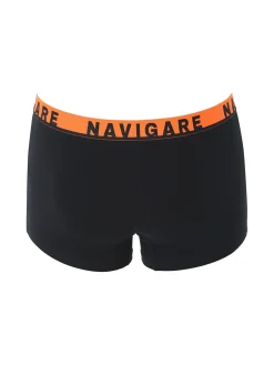 Navigare Boxer da uomo in cotone elasticizzato - nero