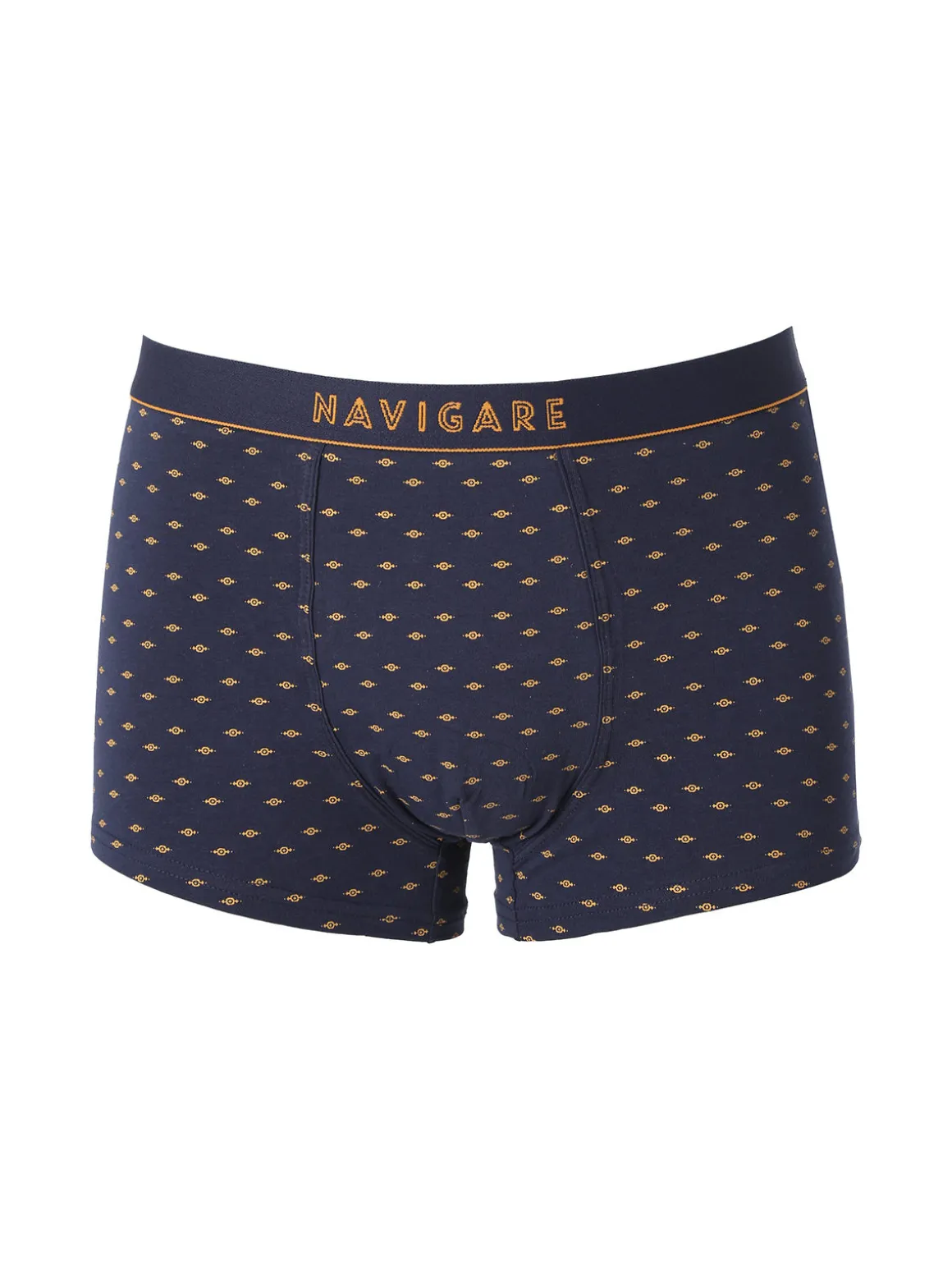 Navigare Boxer da uomo in cotone con stampe - blu scuro