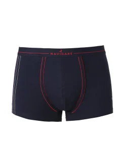 Navigare Boxer da uomo in cotone - blu scuro