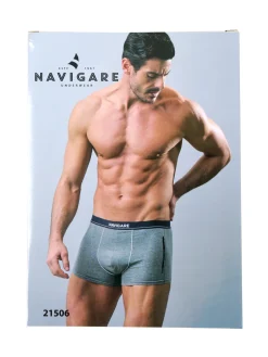 Navigare Boxer uomo in cotone jersey - blu