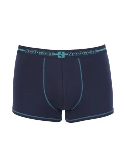 Navigare Boxer uomo in cotone - blu scuro