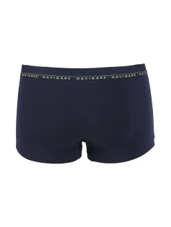 Navigare Boxer uomo in cotone elastico - giallo