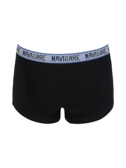 Navigare Boxer uomo in cotone jersey - nero