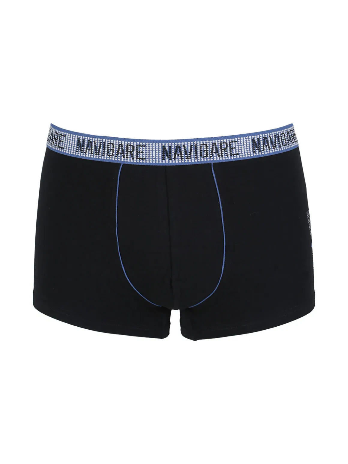 Navigare Boxer uomo in cotone jersey - nero