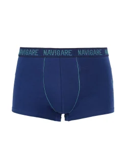 Navigare Boxer uomo in cotone jersey - blu