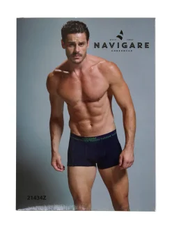 Navigare Boxer uomo in cotone elastico - arancione