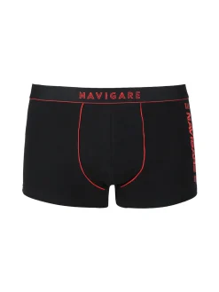 Navigare Boxer uomo in cotone jersey - nero