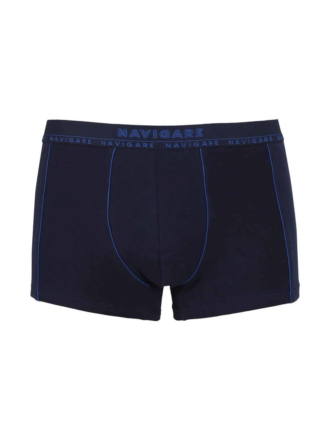 Navigare Boxer uomo in cotone elastico - blu scuro