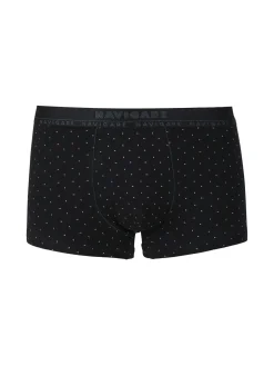 Navigare Boxer uomo in cotone con stampe - nero