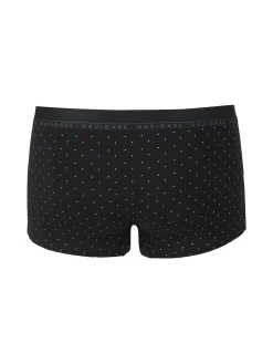 Navigare Boxer uomo in cotone con stampe - nero