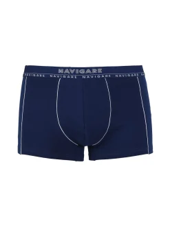 Navigare Boxer uomo in cotone elastico - blu