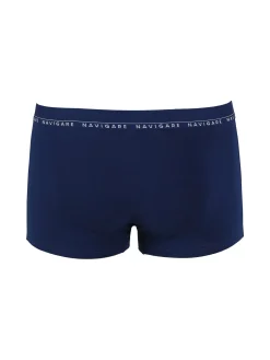 Navigare Boxer uomo in cotone elastico - blu
