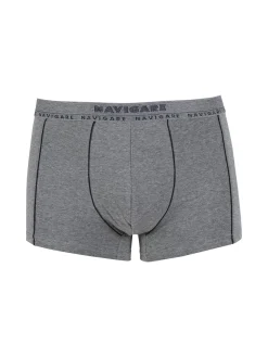 Navigare Boxer uomo in cotone elastico - grigio