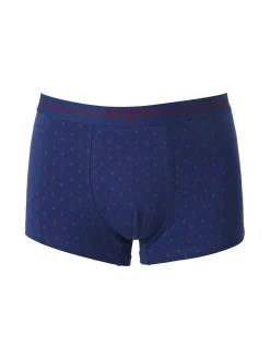 Navigare Boxer uomo in cotone con stampe - blu