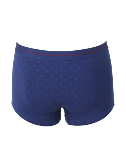 Navigare Boxer uomo in cotone con stampe - blu