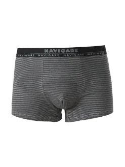 Navigare Boxer uomo rigato in cotone - nero