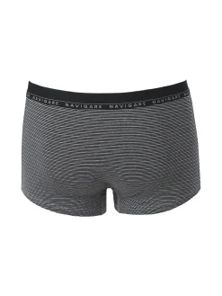 Navigare Boxer uomo rigato in cotone - nero