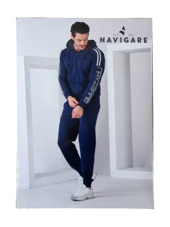 Navigare Completo tuta da uomo 2 pezzi full zip - blu scuro