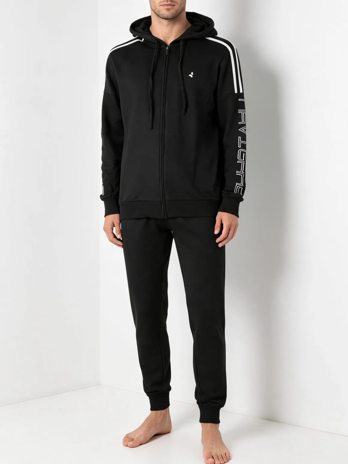Navigare Completo tuta da uomo 2 pezzi full zip - nero
