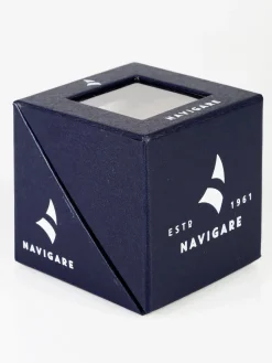 Navigare Cravatta classica blu fiori