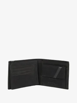 Navigare Portafoglio da uomo in pelle suede - nero