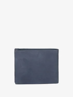 Navigare Portafoglio da uomo in pelle suede - blu