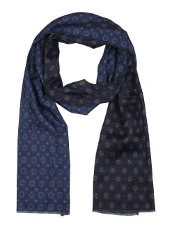 Navigare Sciarpa leggera da uomo con stampe - blu scuro