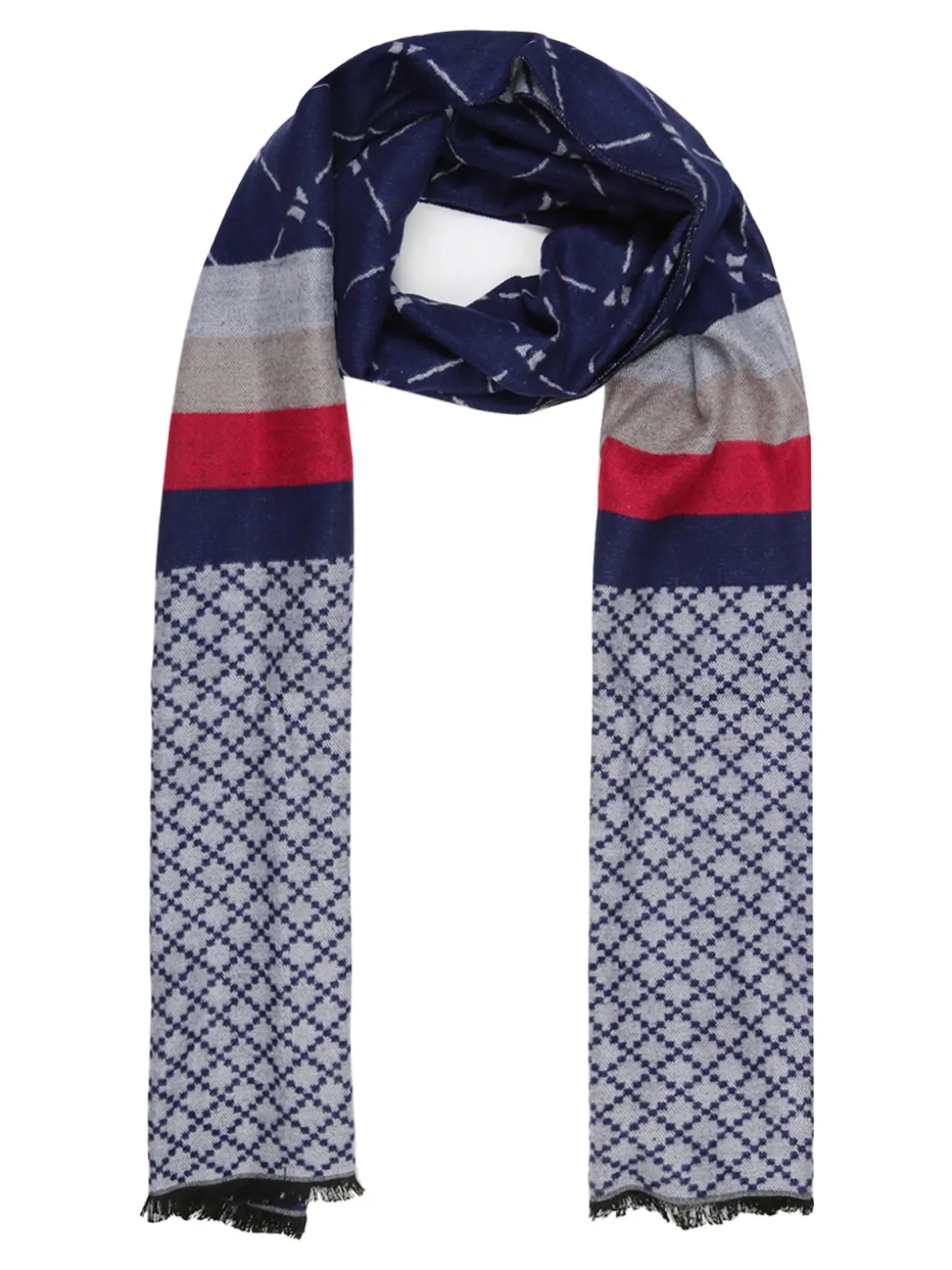 Navigare Sciarpa uomo con stampe