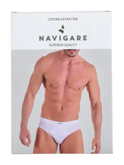 Navigare Slip da uomo in cotone extra fine - blu scuro