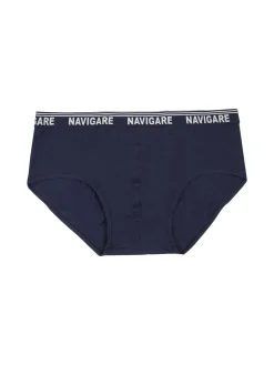 Navigare Slip da uomo taglie grandi in cotone bielastico - blu scuro