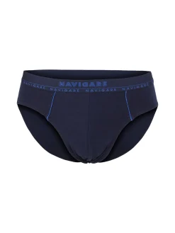 Navigare Slip uomo in cotone elastico - blu scuro