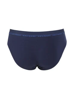 Navigare Slip uomo in cotone elastico - blu scuro