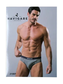 Navigare Slip uomo in cotone jersey - blu