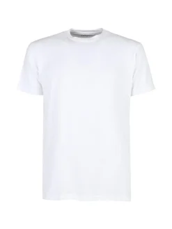 Navigare T-shirt intima da uomo girocollo in caldo cotone - bianco