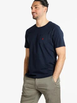 Navigare T-shirt uomo manica corta con taschino
