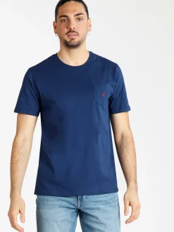 Navigare T-shirt uomo manica corta con taschino