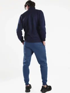 Navy Sail Completo tuta da uomo full zip con interno felpato - blu scuro