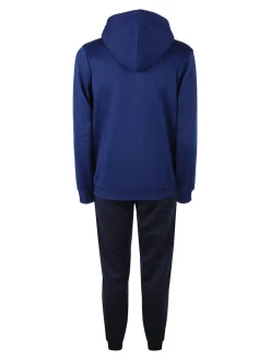 Navy Sail Completo tuta da uomo full zip con cappuccio - blu