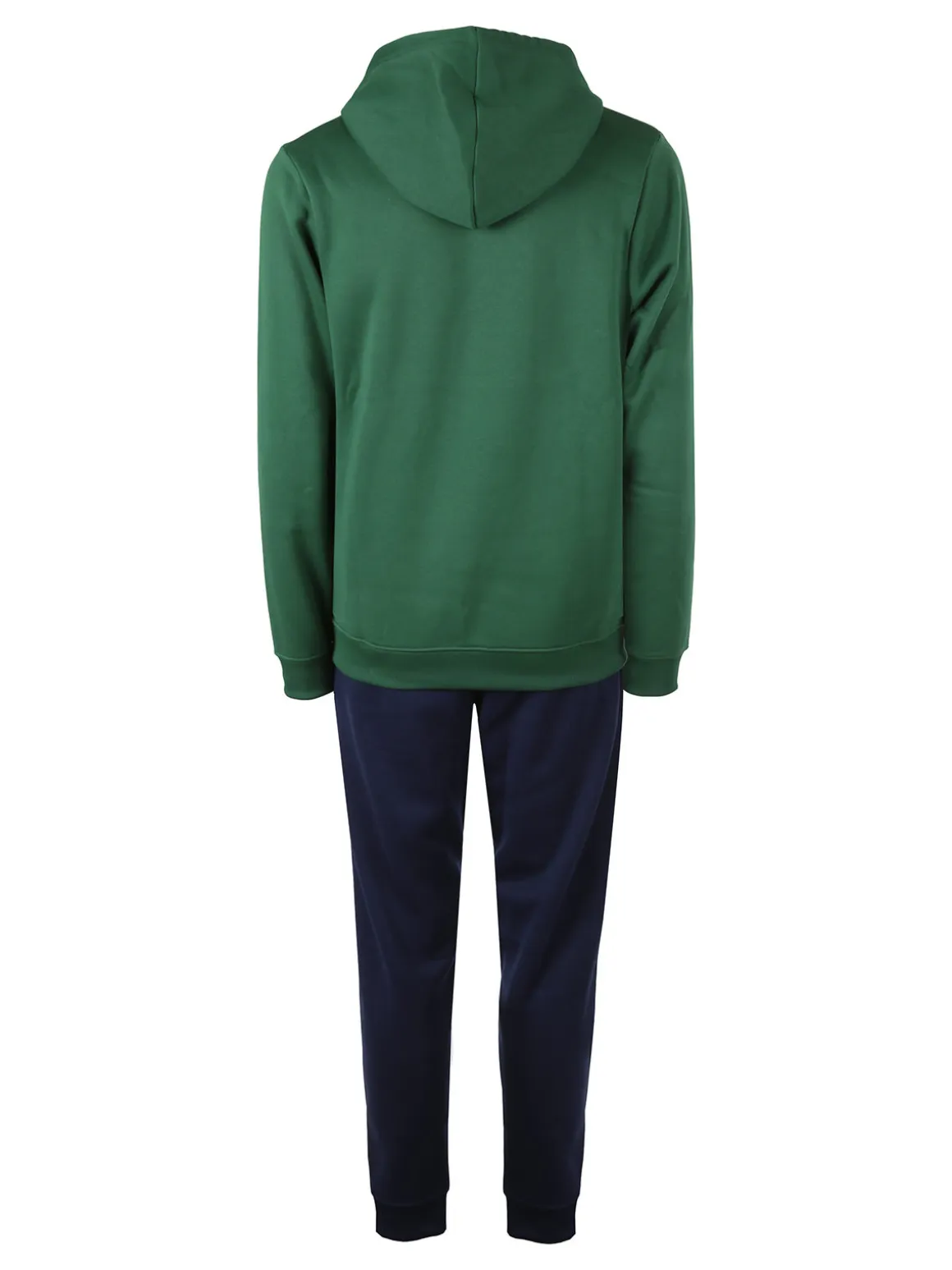 Navy Sail Completo tuta felpata da uomo con cappuccio - verde