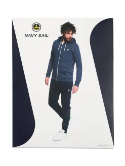 Navy Sail Completo tuta 2 pezzi da uomo full zip con cappuccio - avion