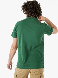 Navy Sail Polo da uomo in cotone a maniche corte - verde